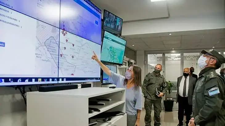 Videowall para uso en seguridad